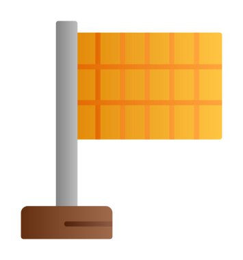 bayrak simgesi, vektör illüstrasyonu basit tasarım