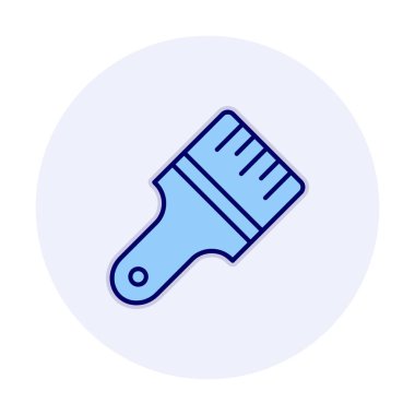 fırça ağ ikonu vektör illüstrasyonu