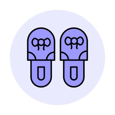 Basit Terlik simgesi, vektör illüstrasyonu