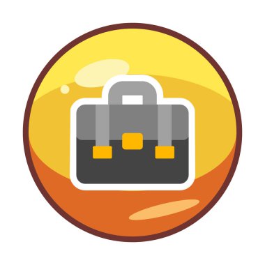 Portföy düz vektör simgesi