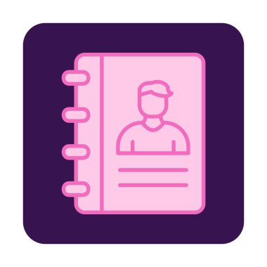 kitap simgesini başvurun, illüstrasyon vektör 