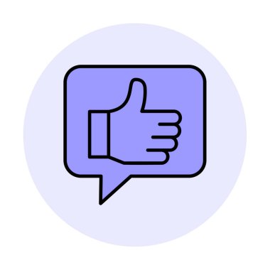 başparmak yukarı Web simgesi, vektör çizim                   