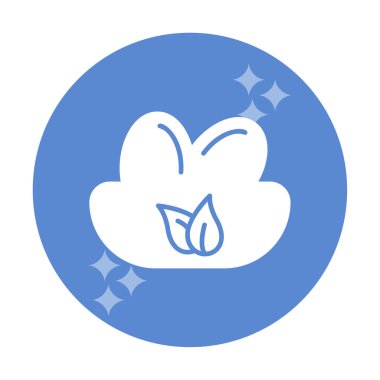 Basit Kuş Yuvası simgesi, vektör illüstrasyonu