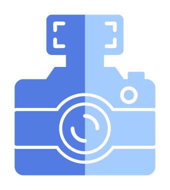 fotoğraf makinesi simgesi, vektör illüstrasyonu