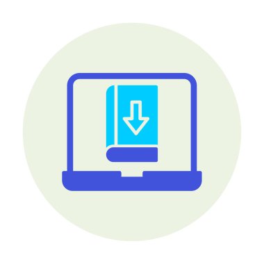 Kitap simgesi, vektör illüstrasyon tasarımı indir 