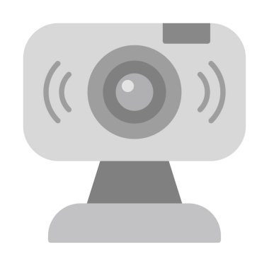 Web kamerası. Web simgesi basit illüstrasyon                   