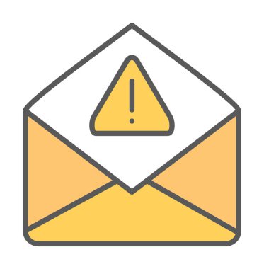 Basit çöp posta harfi simgesi, vektör illüstrasyonu