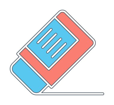 silgi simgesi, vektör illüstrasyonu basit tasarım