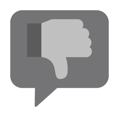 Hoşlanmıyorum. Web simgesi basit illüstrasyon 