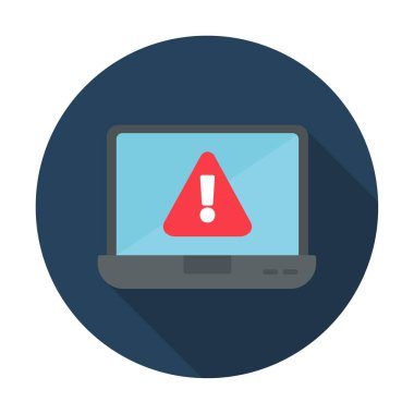 Hata vektör çizimi, Konsept ve grafik tasarım için Adware vektör çizgisi simgesi. 