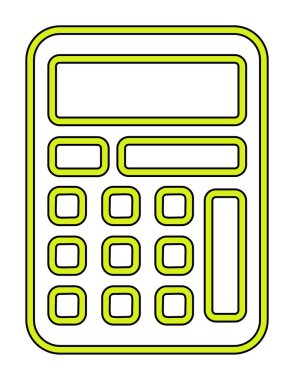 hesap makinesi web simge vektör çizim