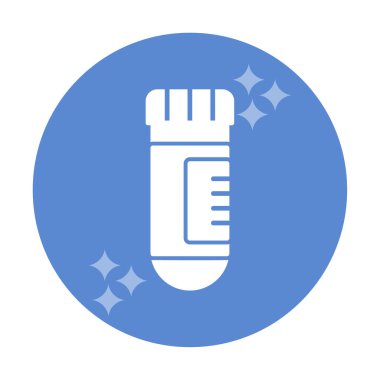 test tüpü modern simge vektör çizimi