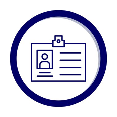 Üyelik Kartı simgesinin vektör illüstrasyonu