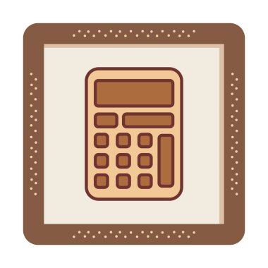 hesap makinesi web simge vektör çizim