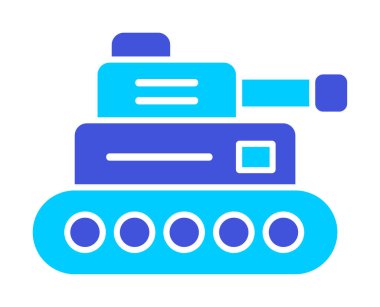 askeri tank simgesi vektör illüstrasyon