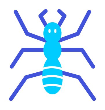 Düz Böcek simgesi. vektör illüstrasyonu