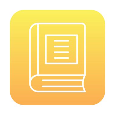 Kitap. Web simgesi basit illüstrasyon