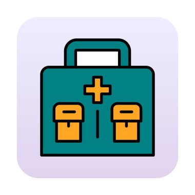 İlk yardım kiti vektör illüstrasyonu