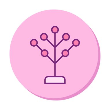 Basit filogenetik simge, vektör illüstrasyonu