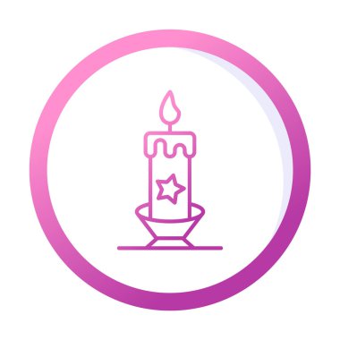 Mum web simgesi, vektör çizim