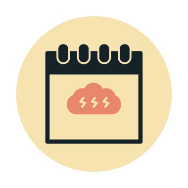 Takvim simgesi, vektör illüstrasyonu basit tasarım