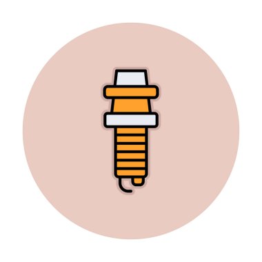 Buji simgesinin vektör illüstrasyonu