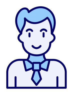 Profesör Web simgesi, vektör illüstrasyonu