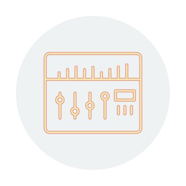 Modern Ses Karıştırıcı simgesinin vektör çizimi              