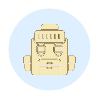 Askeri Sırt Çantası vektör çizimi