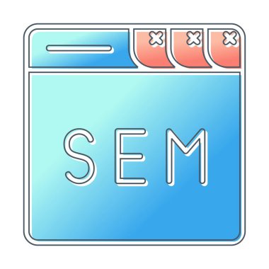 Web tarayıcı simgesi, vektör illüstrasyonu basit tasarım