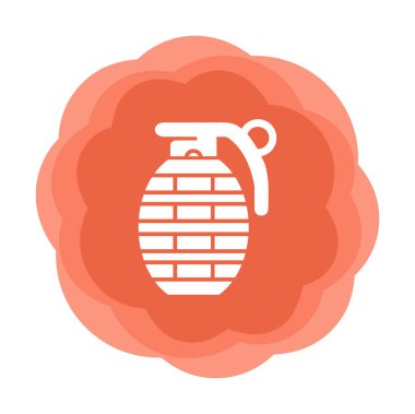 El bombası simgesi, vektör illüstrasyonu