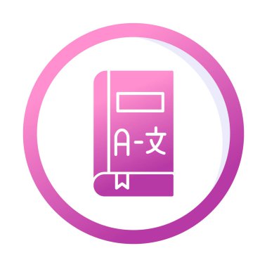 Kitap simgesinin vektör illüstrasyonu 