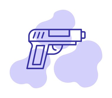 silah simgesi vektör illüstrasyonu