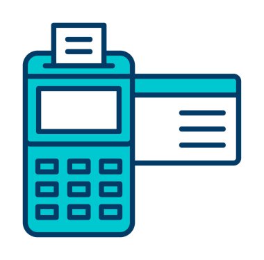 Kredi Kartı Makinesinin vektör çizimi