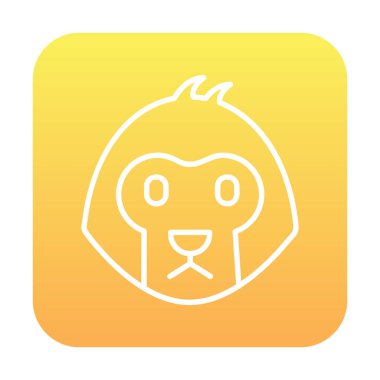  maymun arka planda izole. vektör