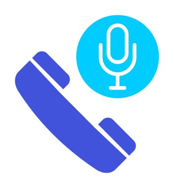 Basit Arama Kaydı simgesi, vektör illüstrasyonu