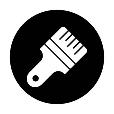 fırça ağ ikonu vektör illüstrasyonu