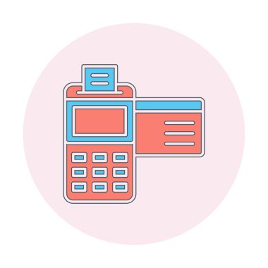 Kredi Kartı Makinesinin vektör çizimi