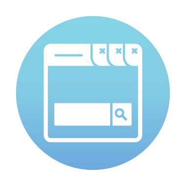 Basit Arama Çubuğu vektör illüstrasyon tasarımı