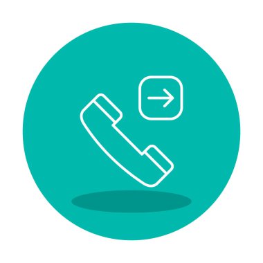 Giden telefon simgesi vektör çizimi tasarımı