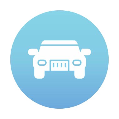 car web icon simple illustration 