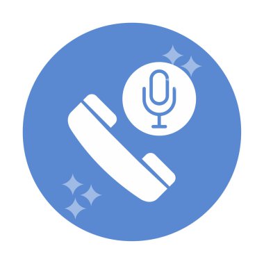 Basit Arama Kaydı simgesi, vektör illüstrasyonu