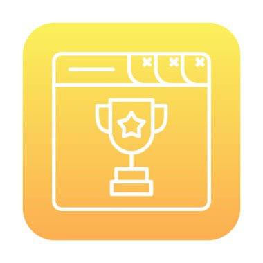 kupa ikonu vektör illüstrasyonu 