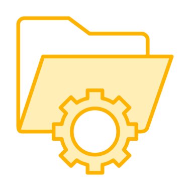 Basit Veri Yönetimi simgesi, vektör illüstrasyonu