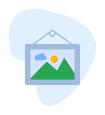 Doğa web simgesi, vektör illüstrasyonu 