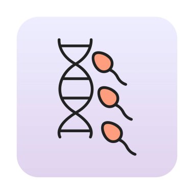Üreme sisteminin vektör çizgisi çizimi