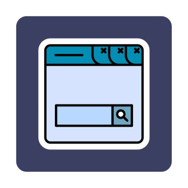 Basit Arama Çubuğu vektör illüstrasyon tasarımı