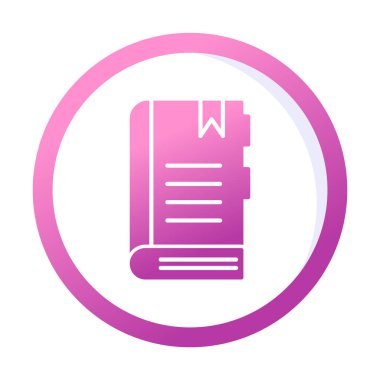 kitap simgesi, vektör illüstrasyonu basit tasarım