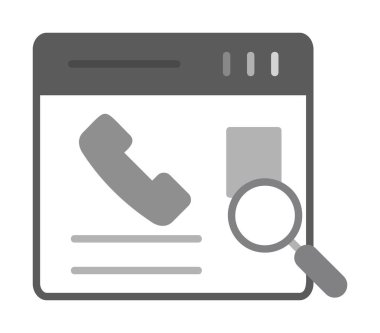 Kişinin vektör çizimi Modern simgeyi ara                            