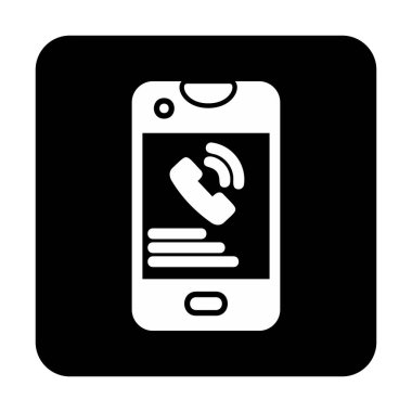 Basit bir telefon görüşmesi. simge vektör illüstrasyon tasarımı